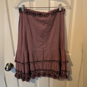 Persaman Ruffle Skirt Size Size 6 Purple Crotchet
